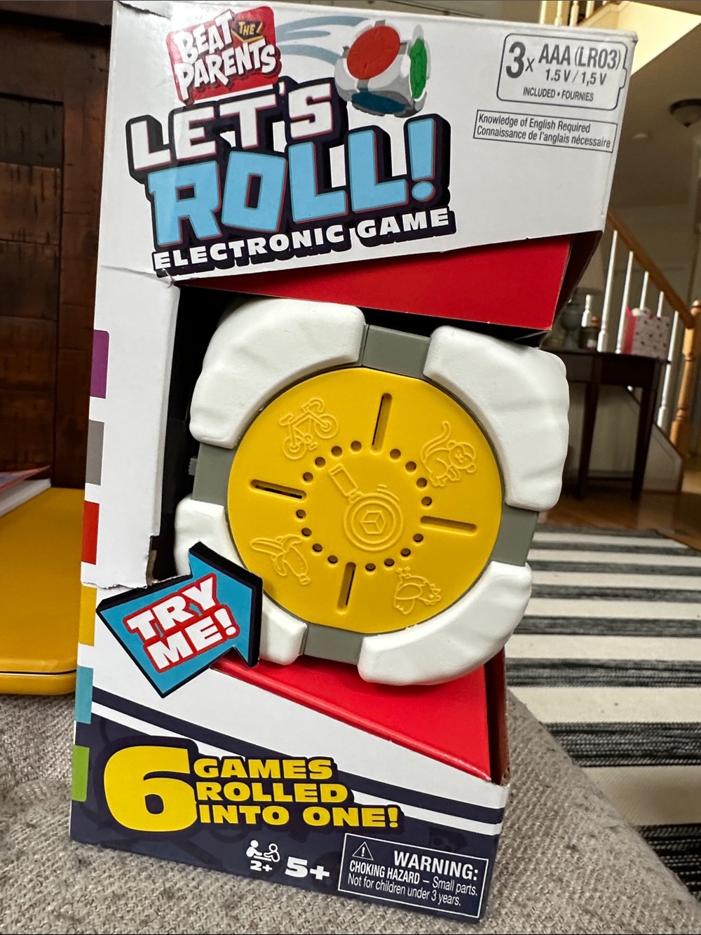 Let's Roll! Electronic Game - Yellow and White by Beat the Parents